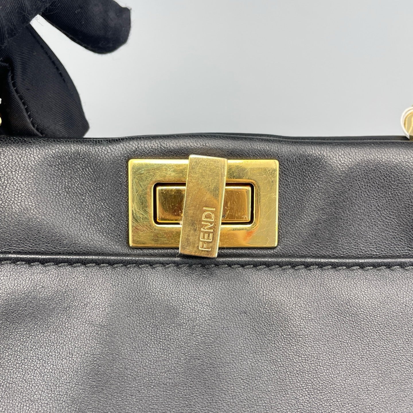 Fendi - Peekaboo - Leather - Black - (Small)