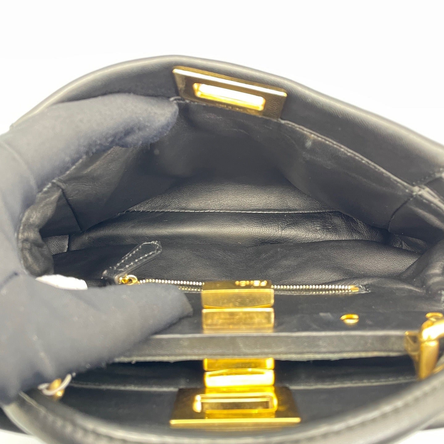 Fendi - Peekaboo - Leather - Black - (Small)