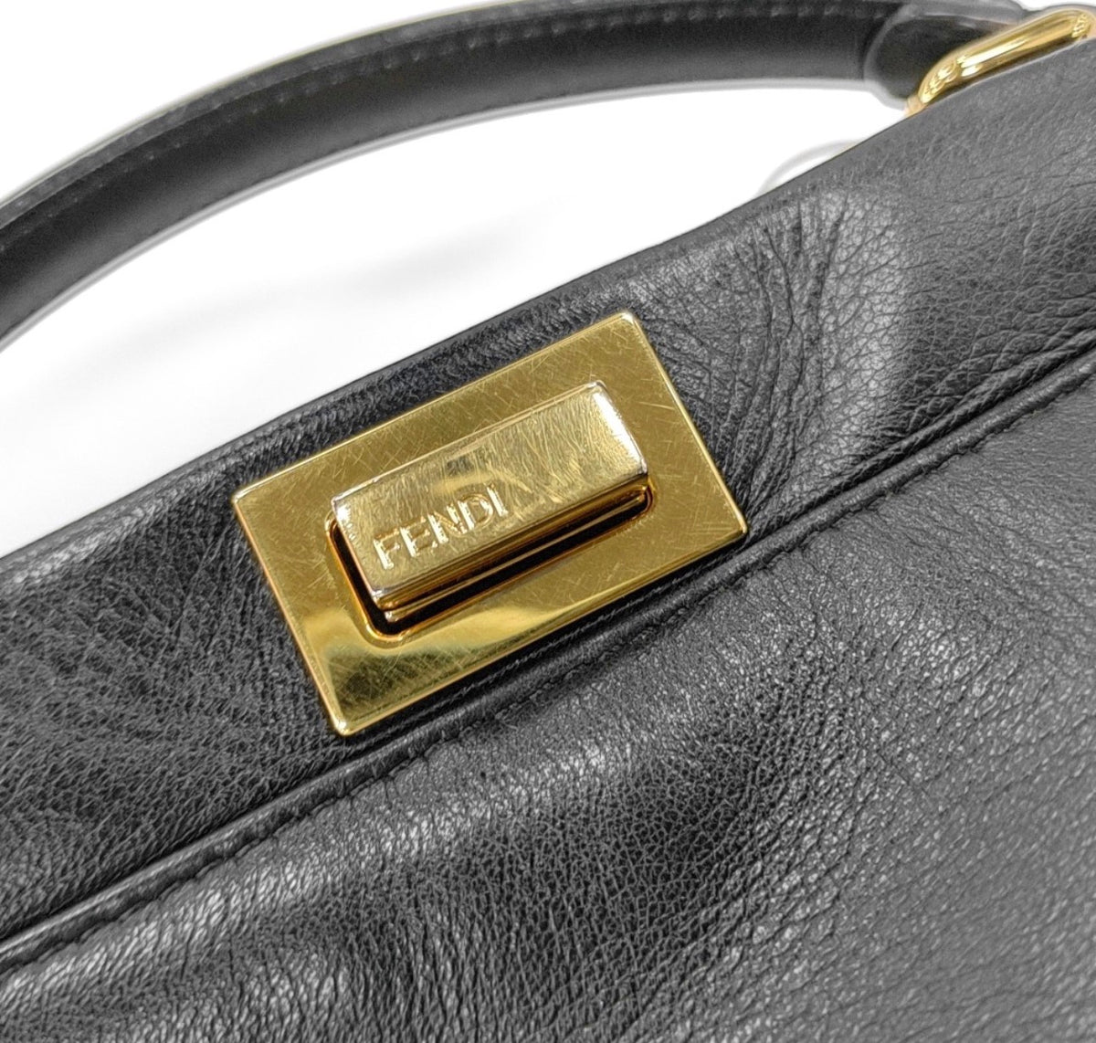 Fendi - Peekaboo - Leather - Black - (small)