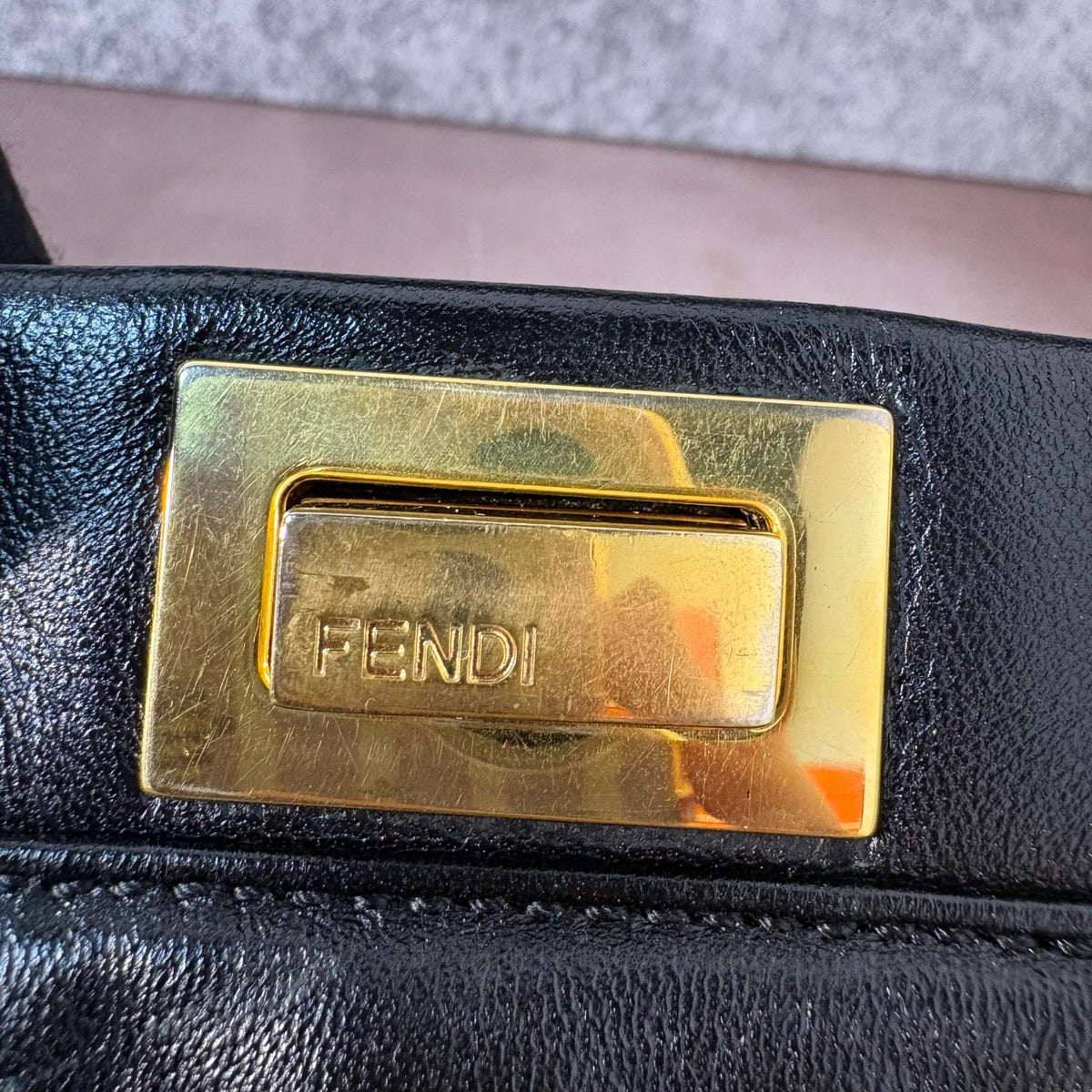 Fendi - Peekaboo - Leather - Black - (small)