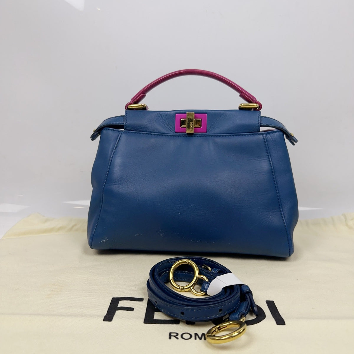 Fendi - Peekaboo - Leather - Blue