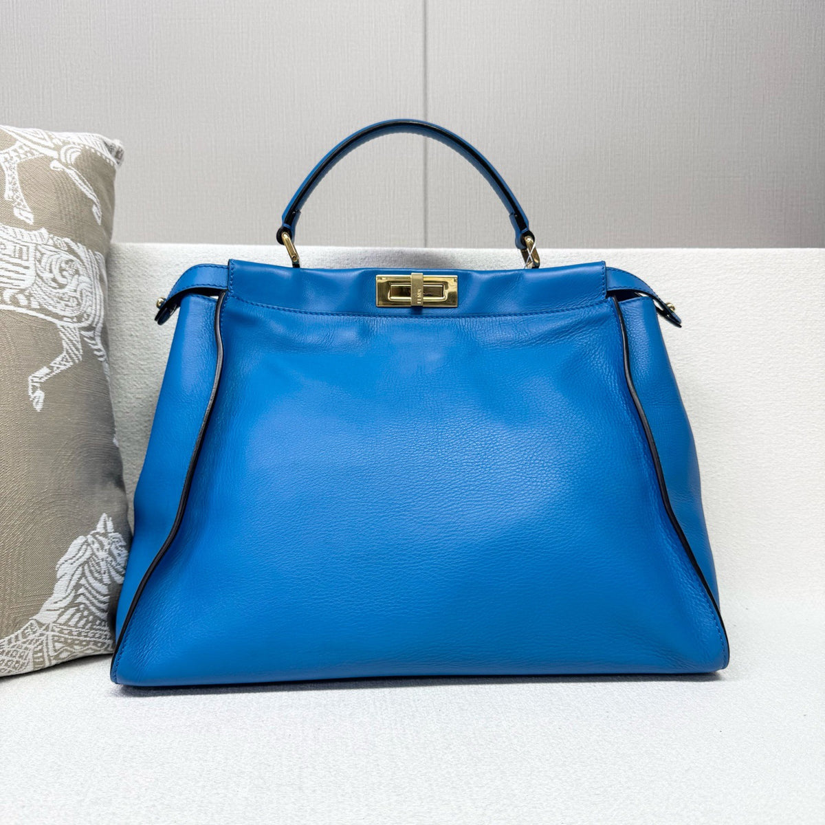 Fendi - Peekaboo - Leather - Blue - (large)