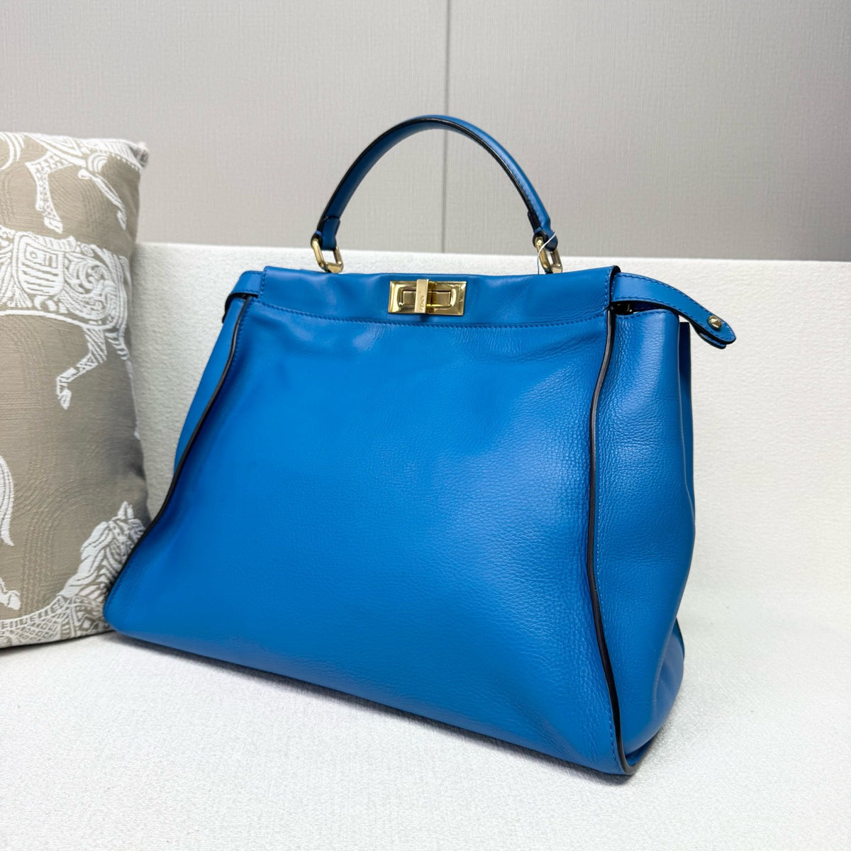 Fendi - Peekaboo - Leather - Blue - (large)