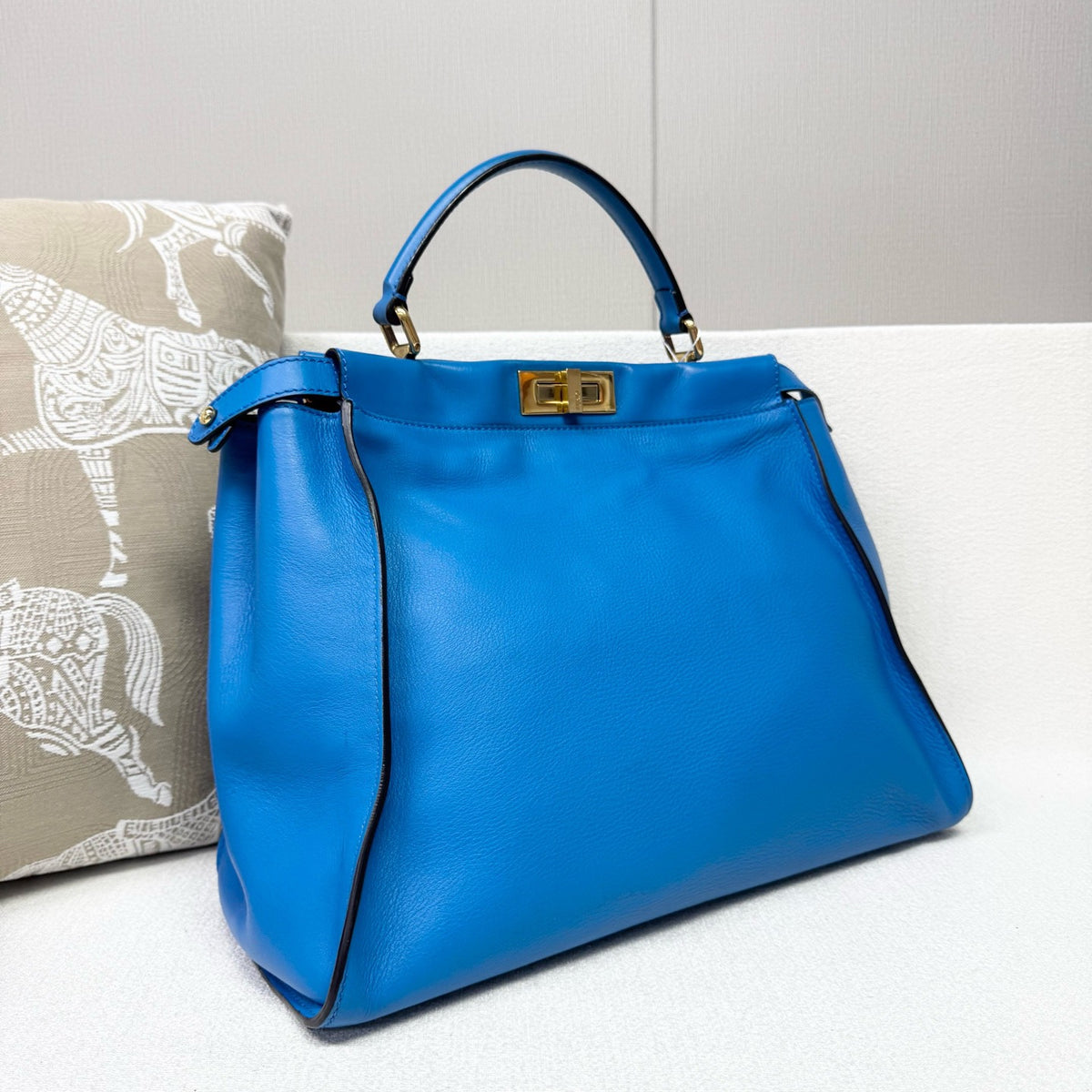 Fendi - Peekaboo - Leather - Blue - (large)