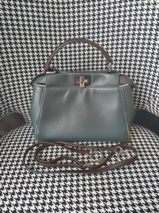 Fendi - Peekaboo - Leather - Blue - (Medium)