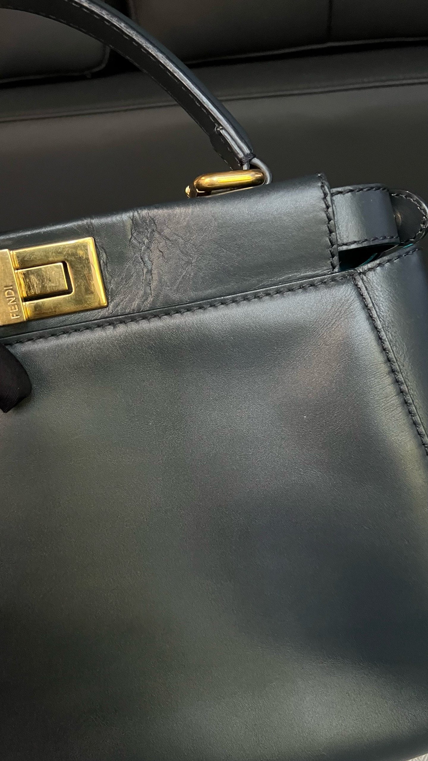 Fendi - Peekaboo - Leather - Blue - (Medium)