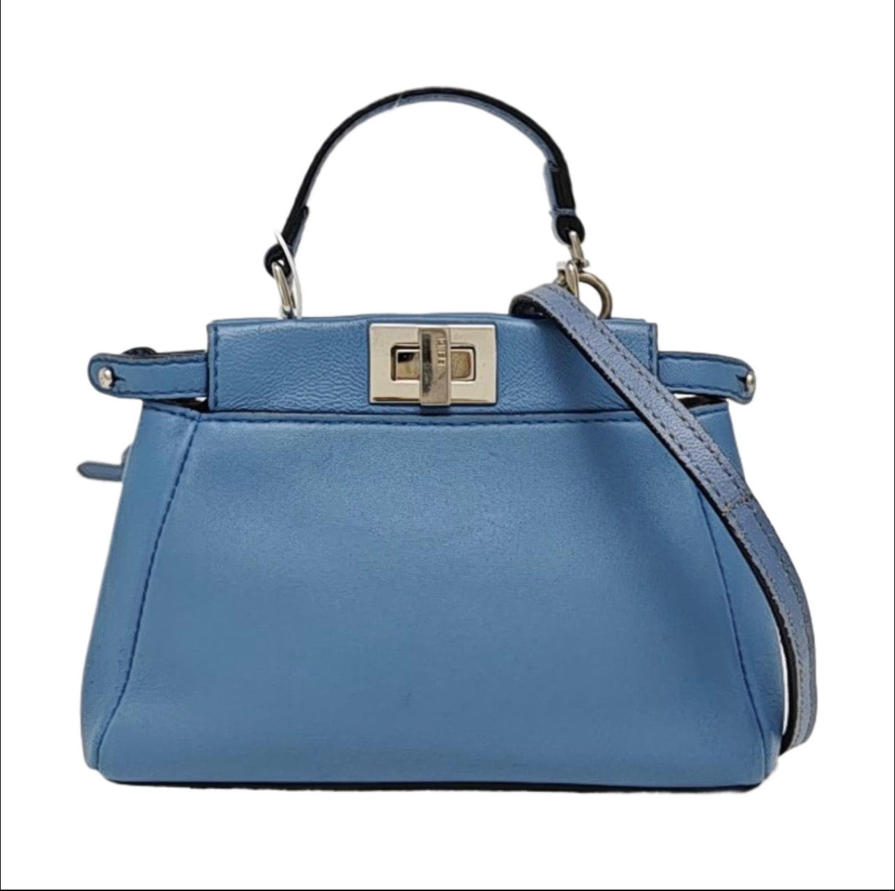 Fendi - Peekaboo - Leather - Blue - (mini)