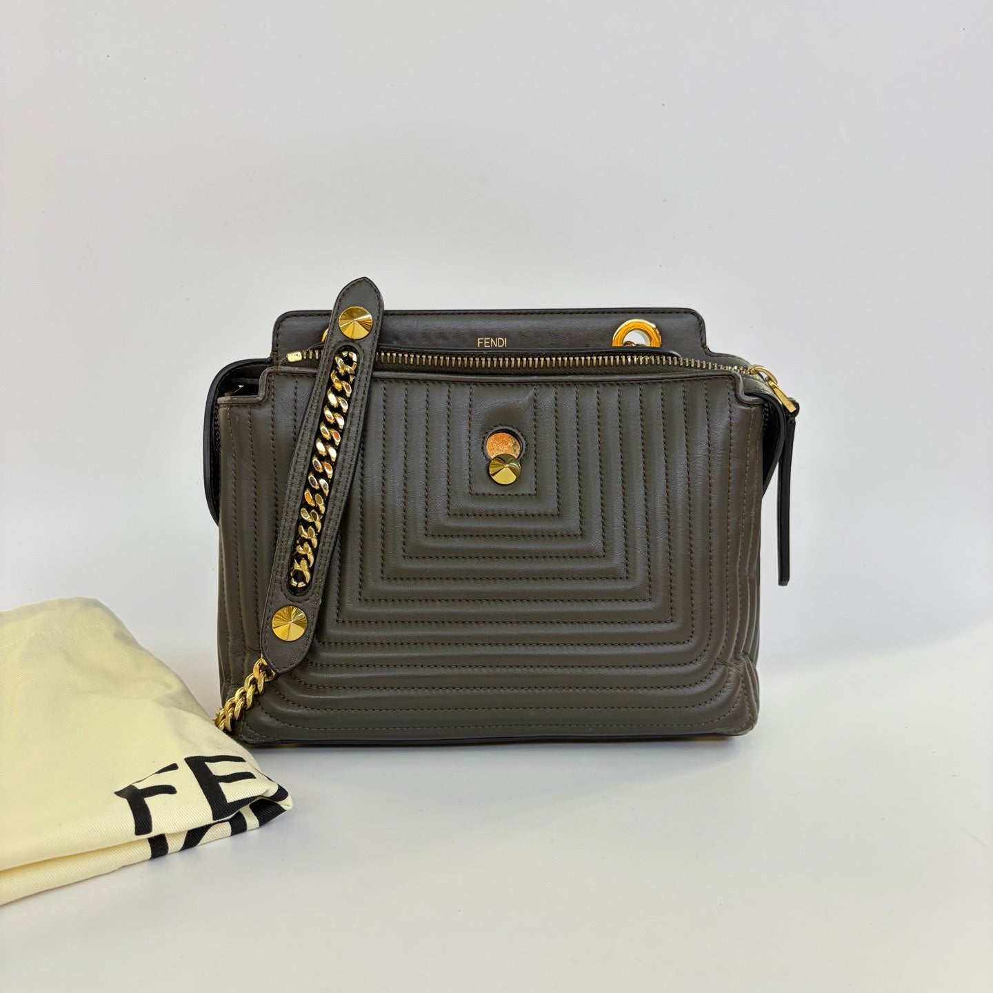 Fendi - Peekaboo - Leather - Blue - (mini)