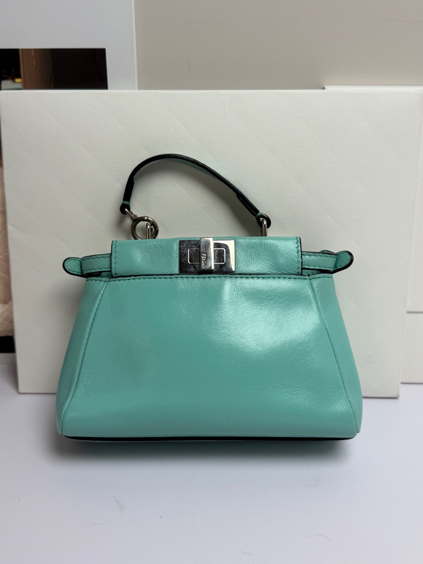 Fendi - Peekaboo - Leather - Blue - (mini)