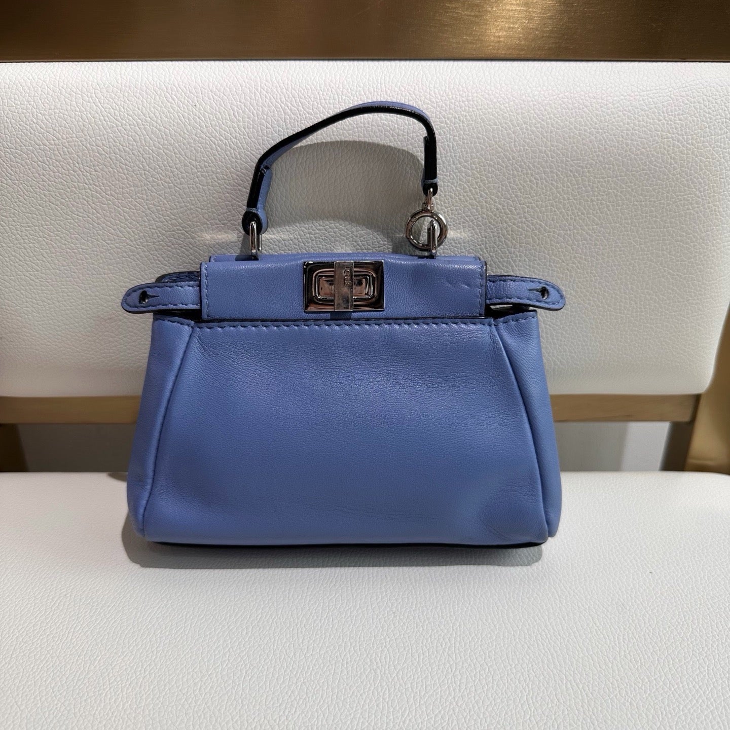 Fendi - Peekaboo - Leather - Blue - (mini)