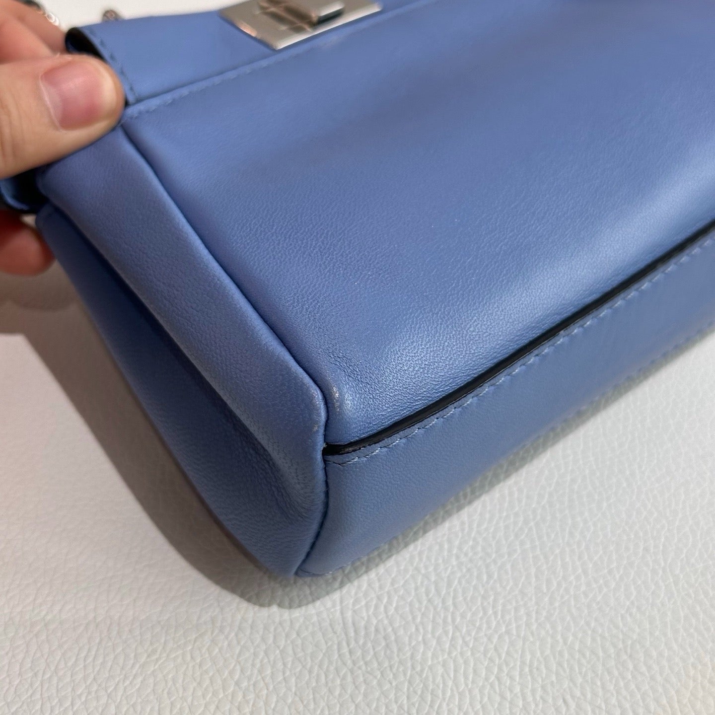 Fendi - Peekaboo - Leather - Blue - (mini)