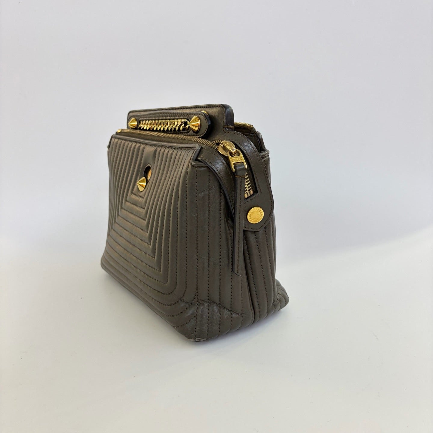 Fendi - Peekaboo - Leather - Blue - (mini)