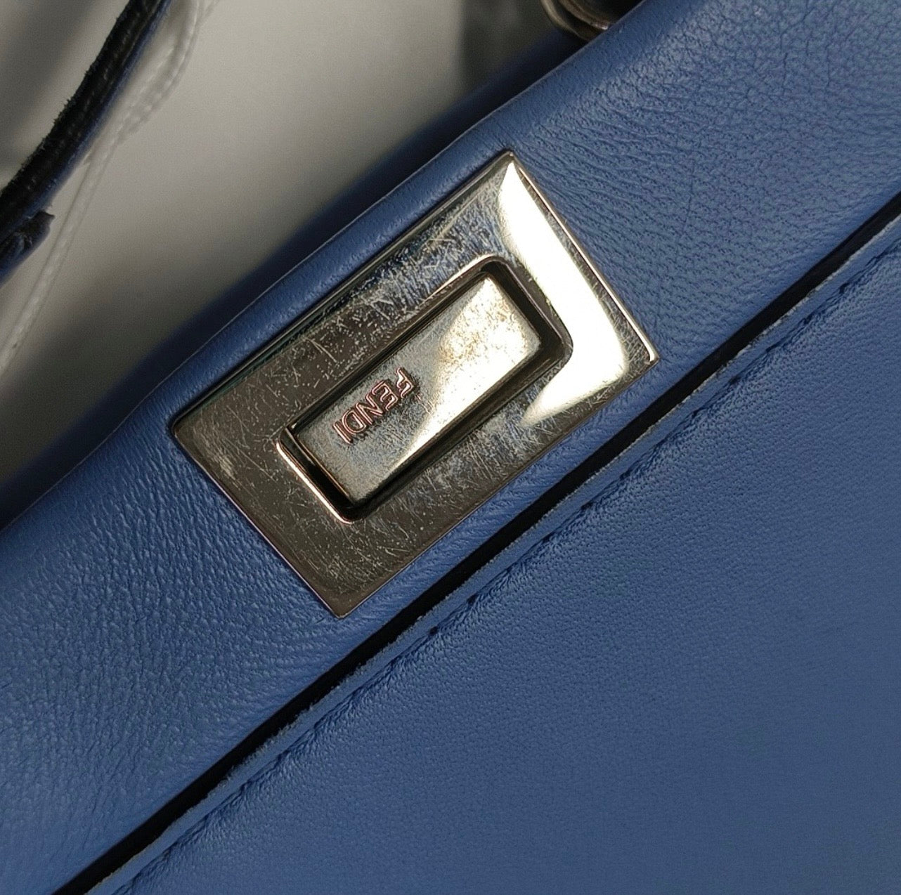 Fendi - Peekaboo - Leather - Blue - (mini)