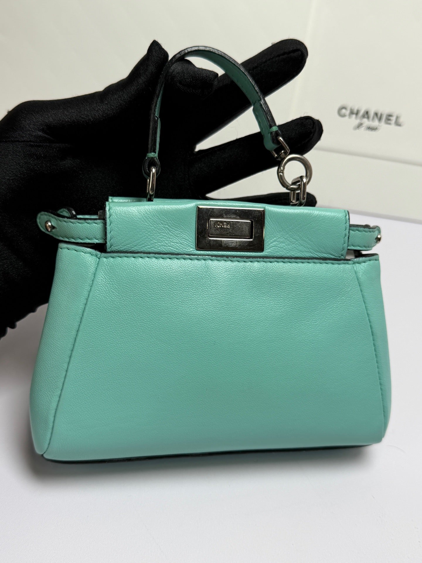 Fendi - Peekaboo - Leather - Blue - (mini)
