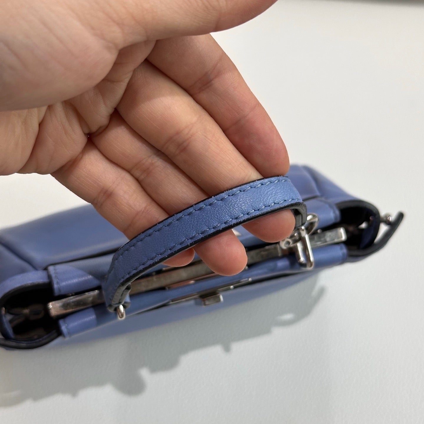 Fendi - Peekaboo - Leather - Blue - (mini)