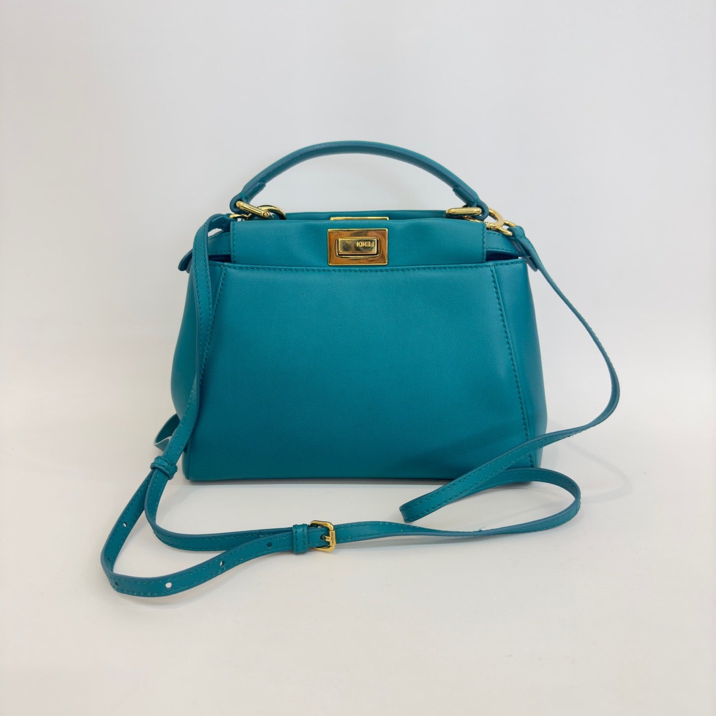 Fendi - Peekaboo - Leather - Blue - (small)