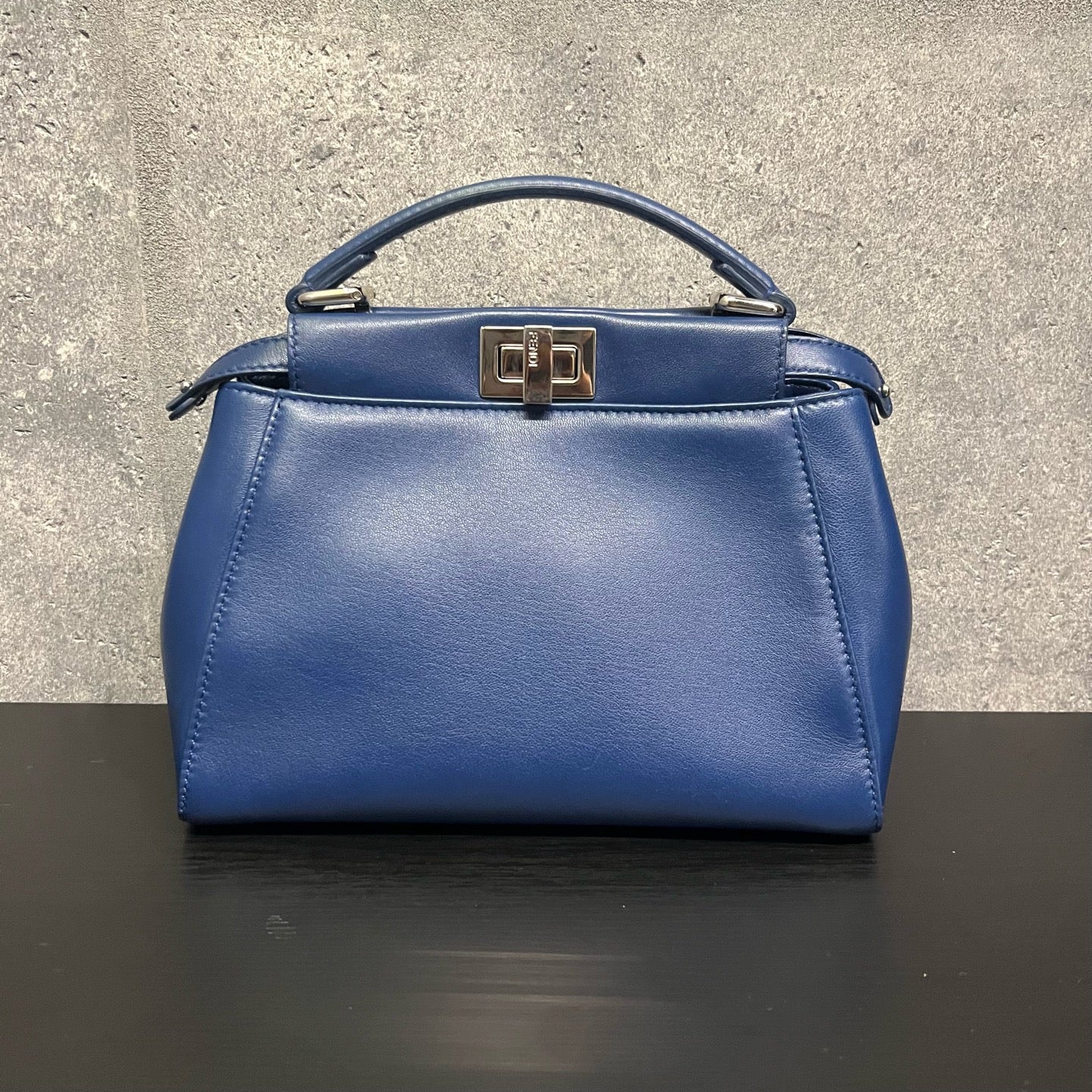 Fendi - Peekaboo - Leather - Blue - (Small)