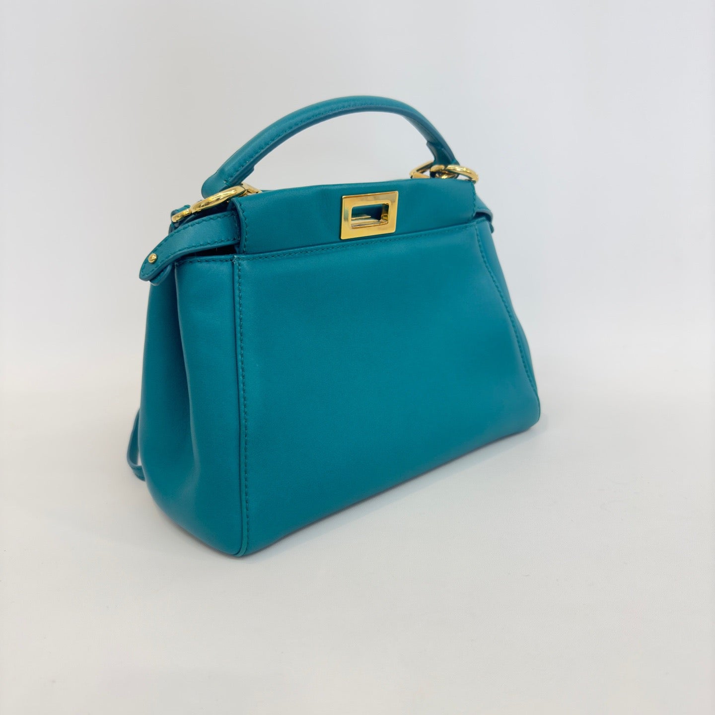 Fendi - Peekaboo - Leather - Blue - (small)