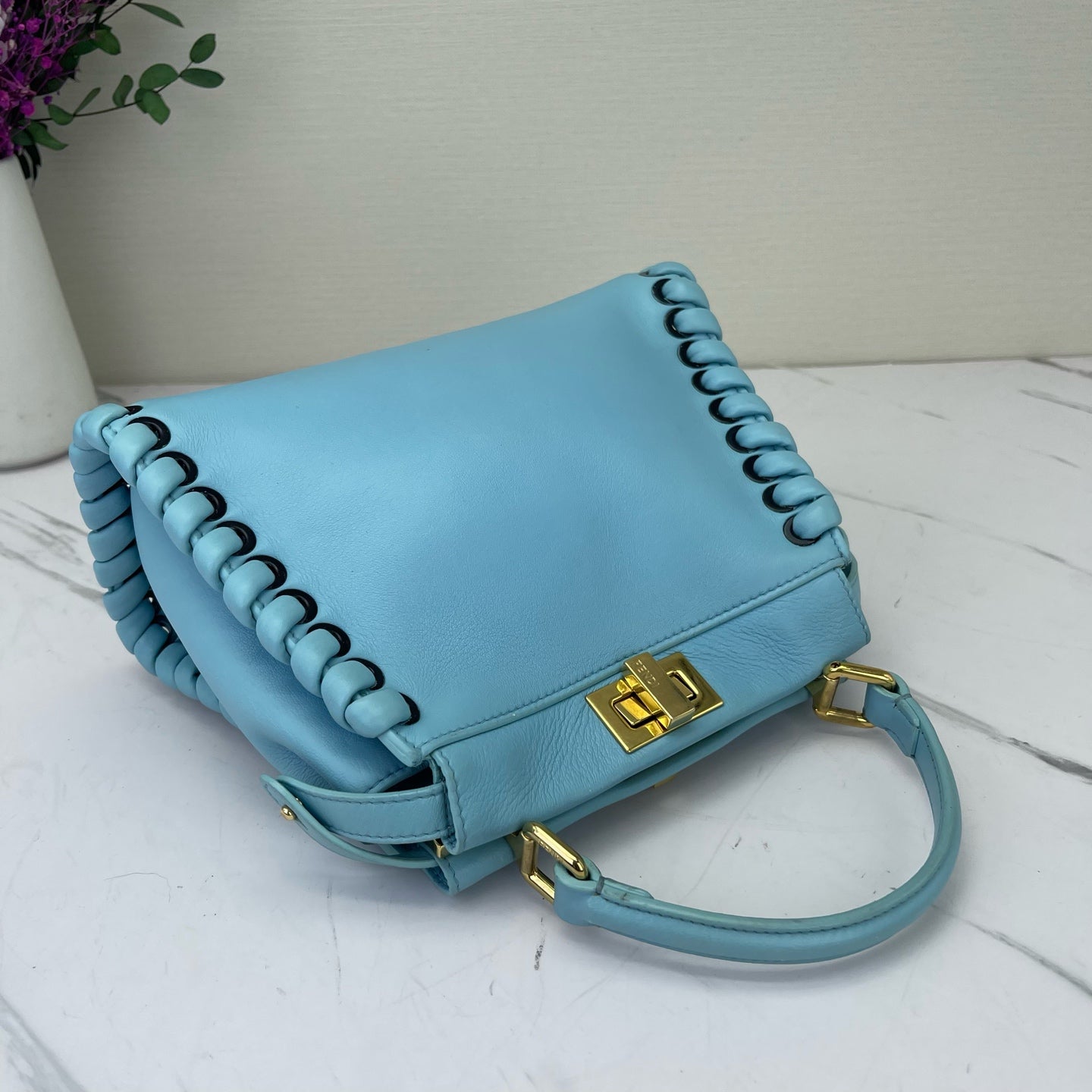 Fendi - Peekaboo - Leather - Blue - (small)