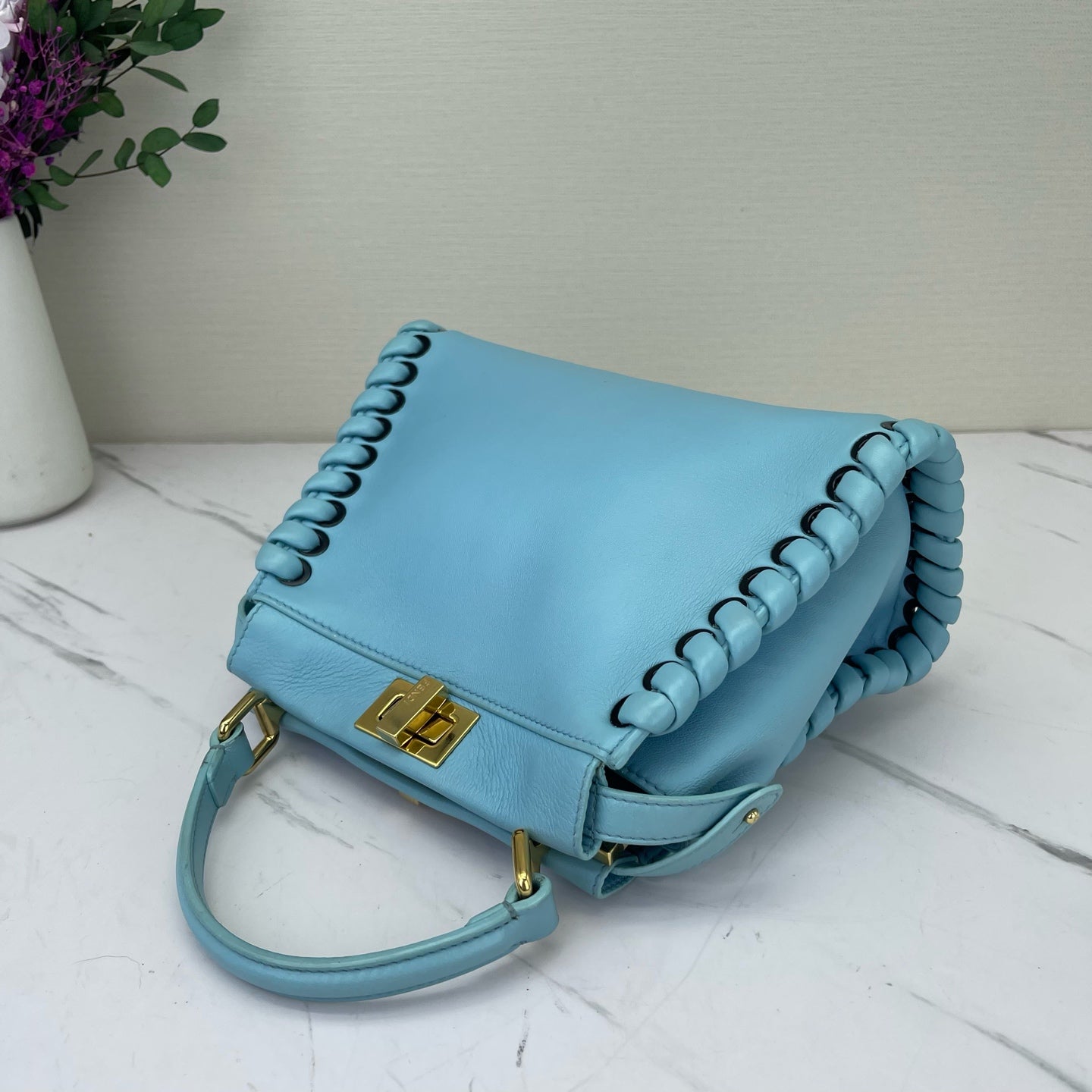 Fendi - Peekaboo - Leather - Blue - (small)