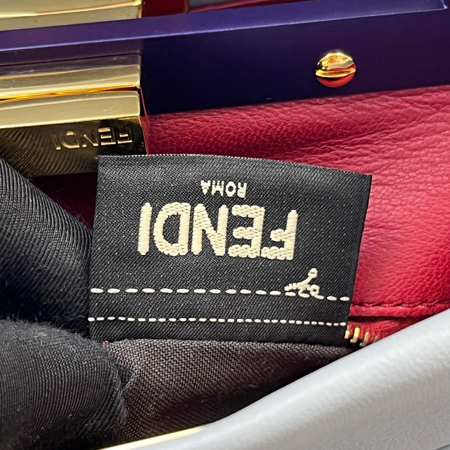Fendi - Peekaboo - Leather - Blue - (small)