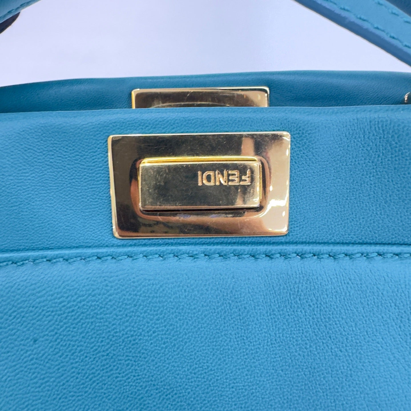 Fendi - Peekaboo - Leather - Blue - (small)