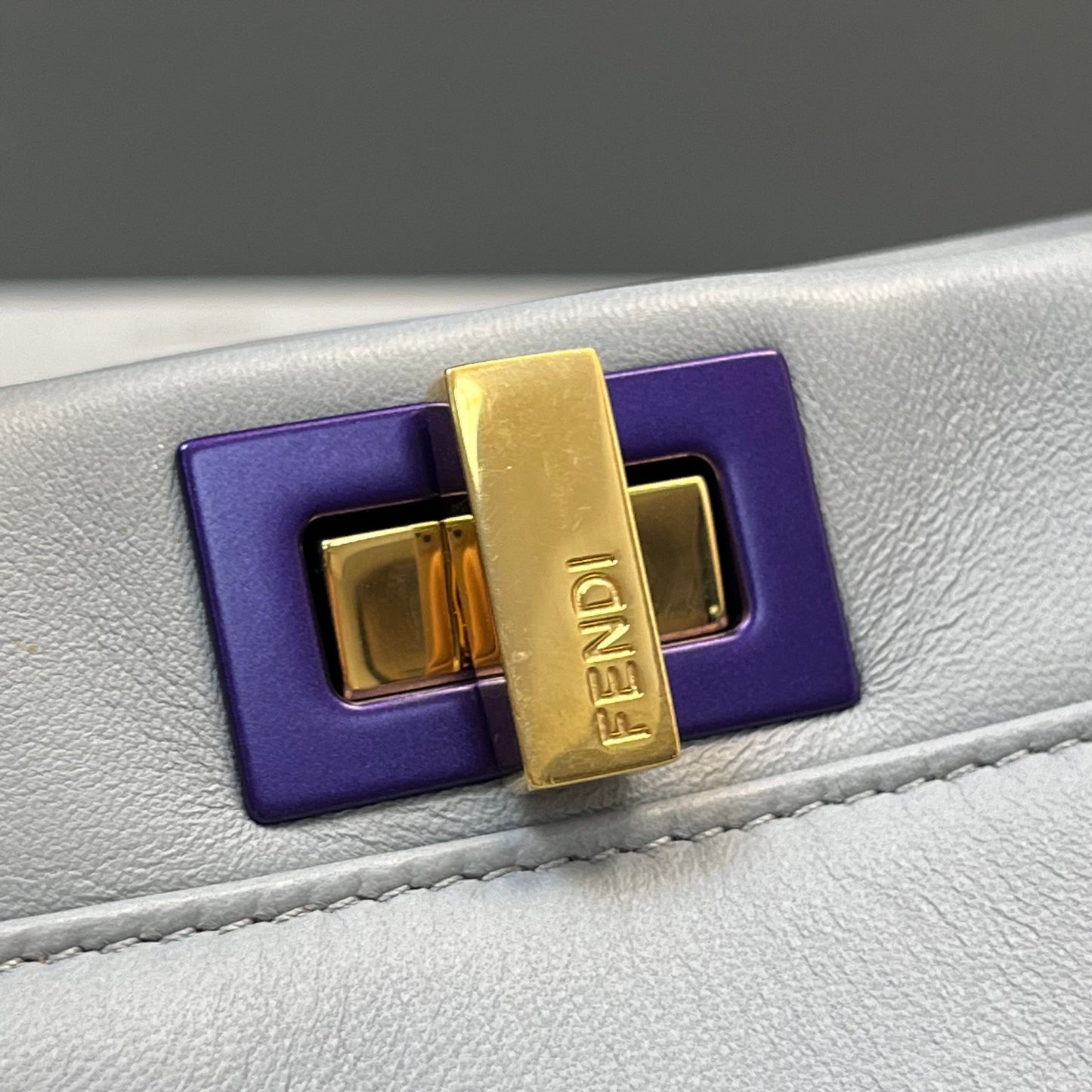 Fendi - Peekaboo - Leather - Blue - (small)