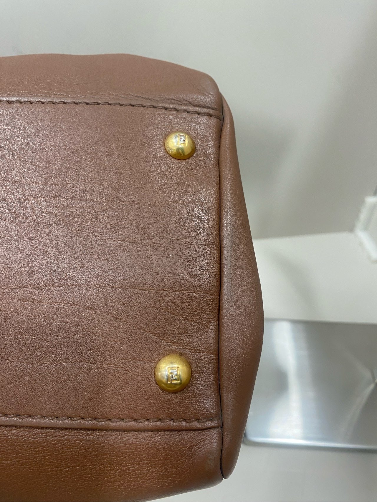 Fendi - Peekaboo - Leather - Brown - (large)