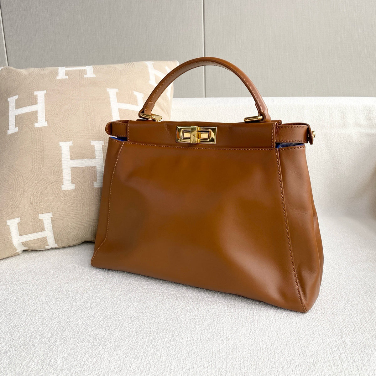 Fendi - Peekaboo - Leather - Brown - (large)