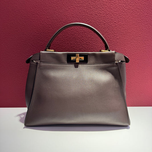 Fendi - Peekaboo - Leather - Brown - (Medium)