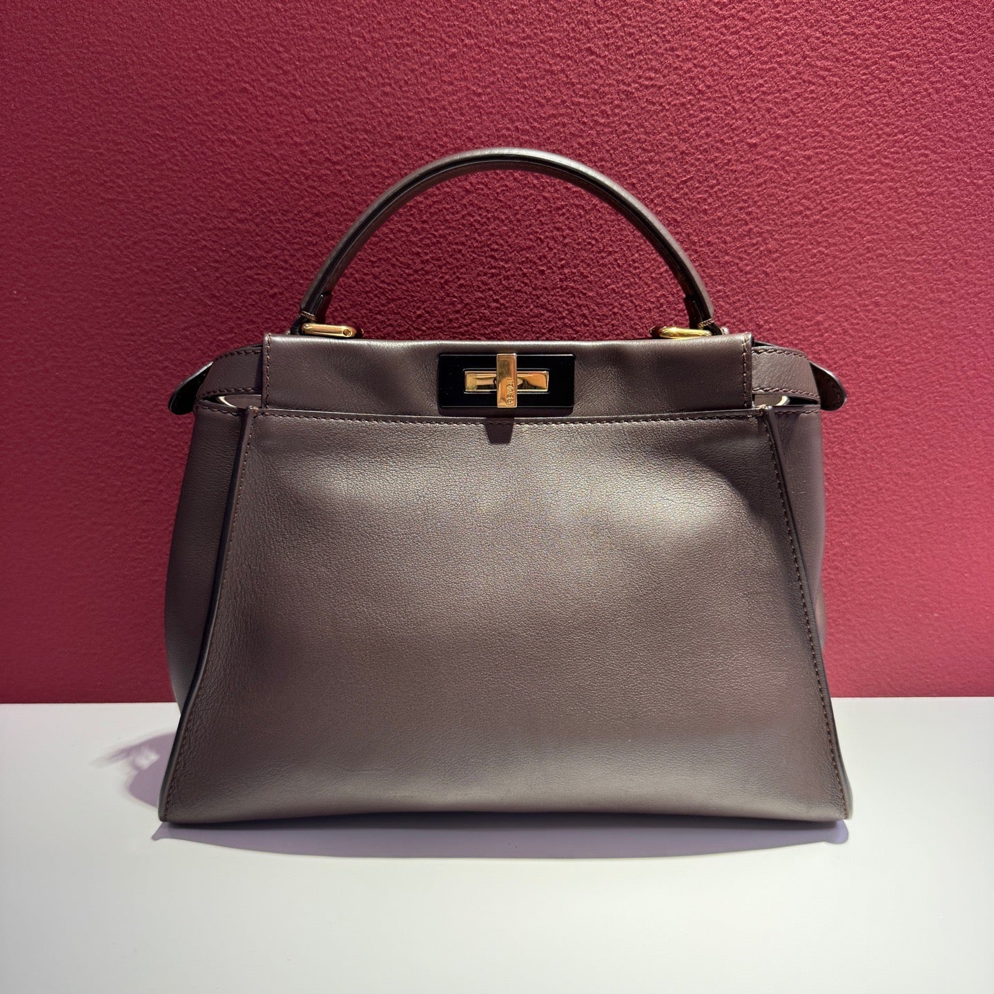 Fendi - Peekaboo - Leather - Brown - (medium)