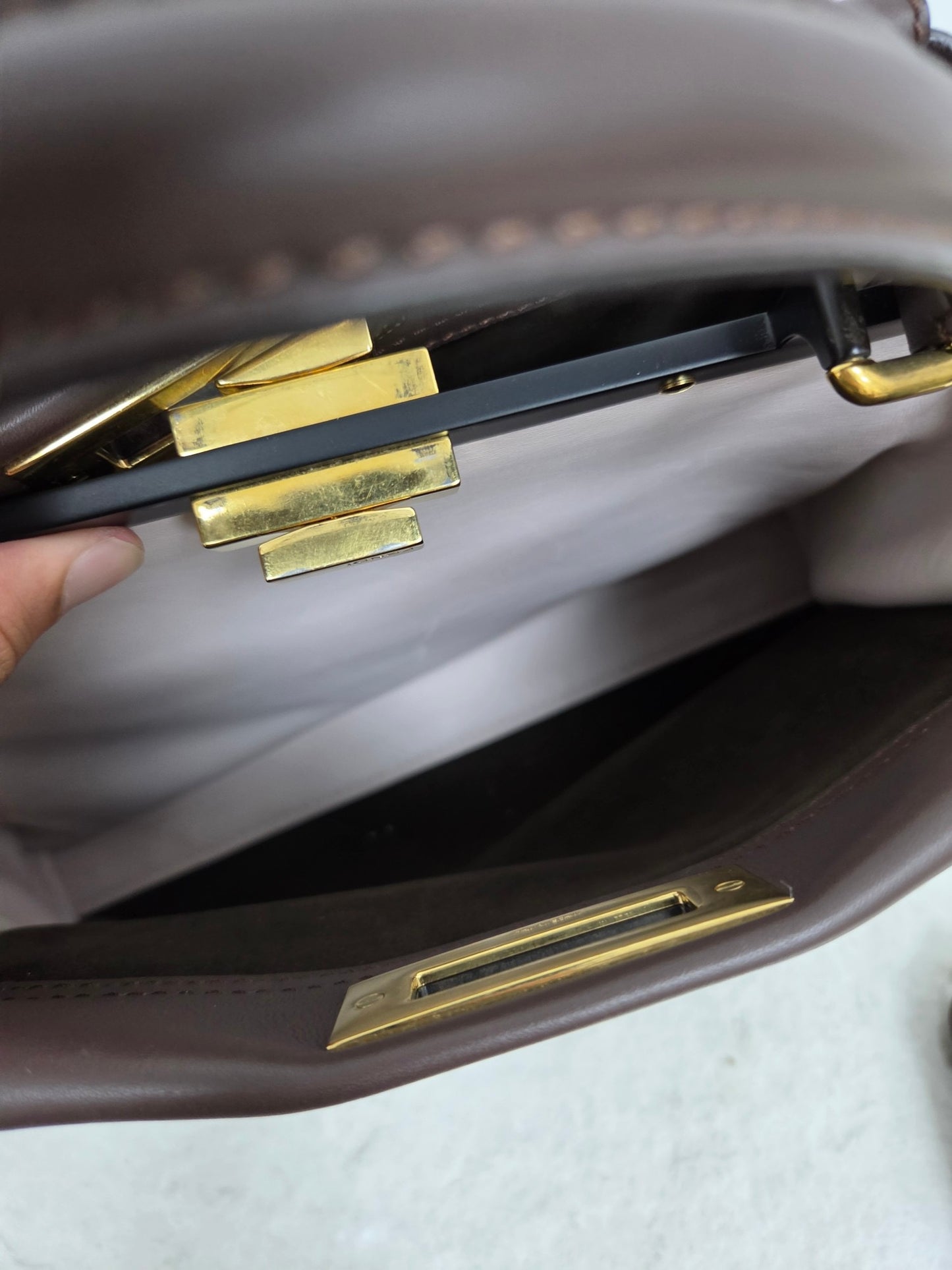 Fendi - Peekaboo - Leather - Brown - (medium)