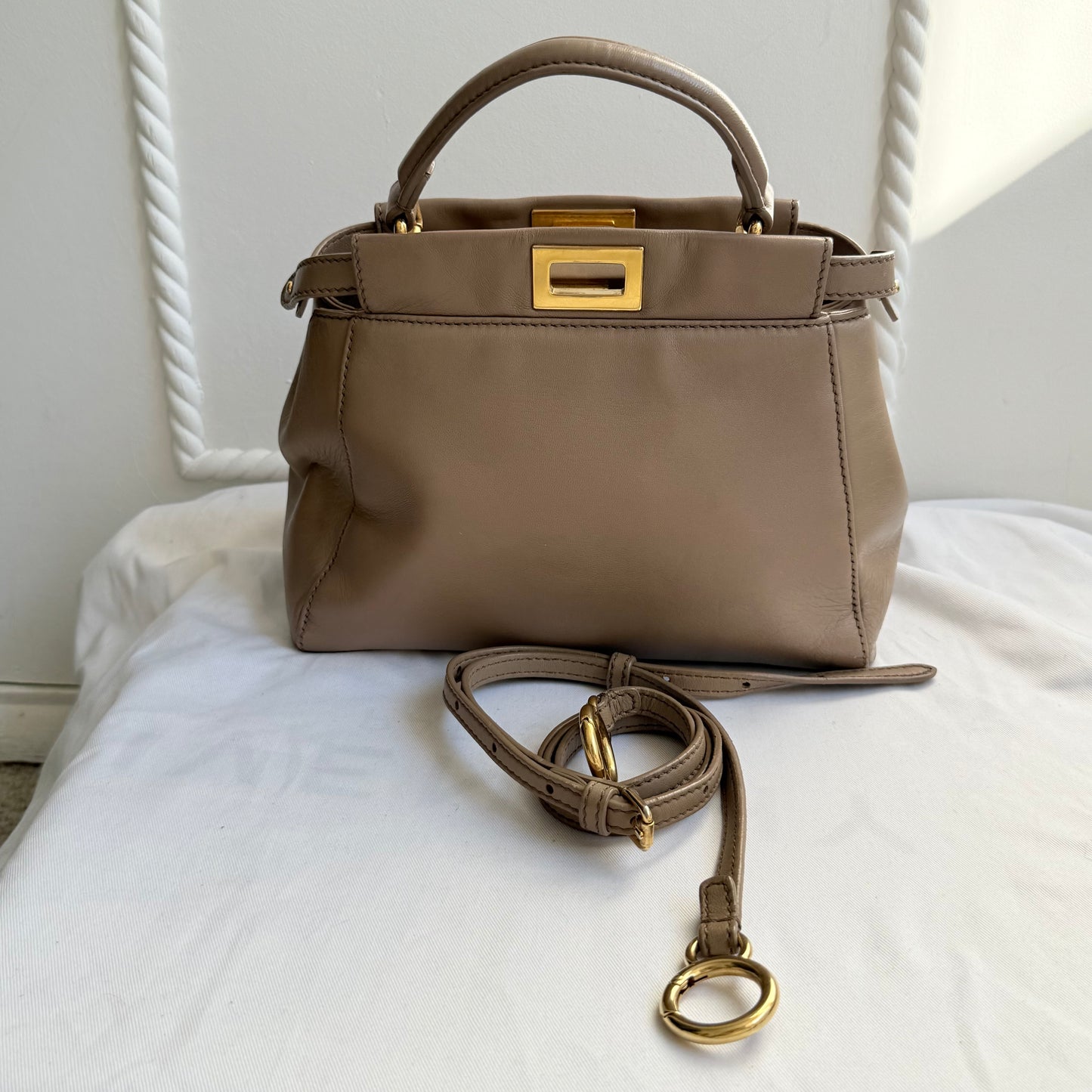 Fendi - Peekaboo - Leather - Brown - (small)