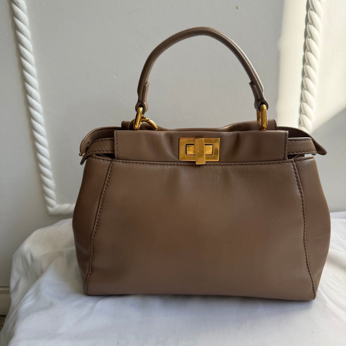Fendi - Peekaboo - Leather - Brown - (small)