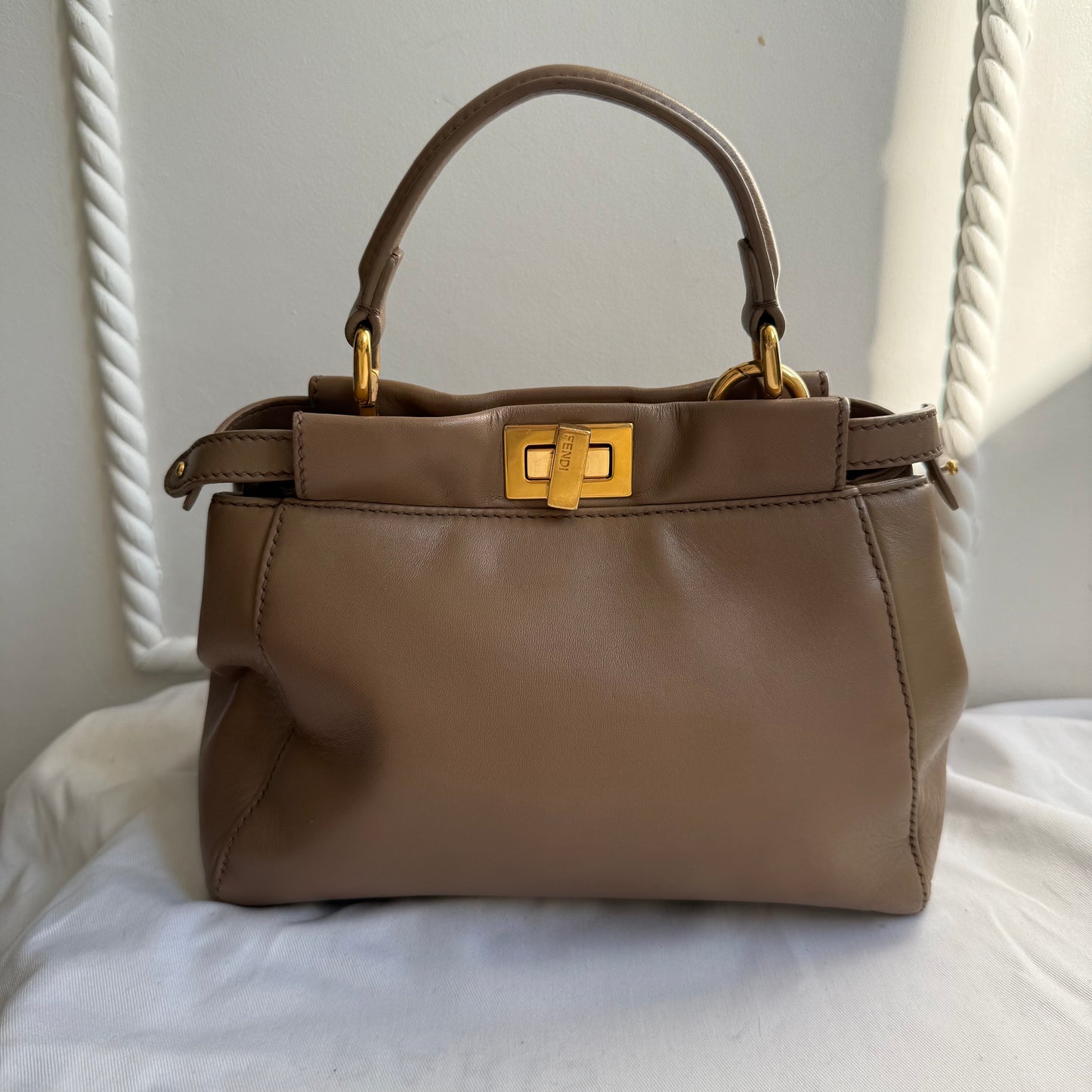 Fendi - Peekaboo - Leather - Brown - (small)