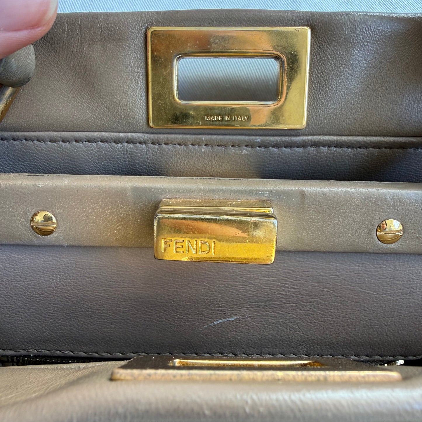 Fendi - Peekaboo - Leather - Brown - (small)
