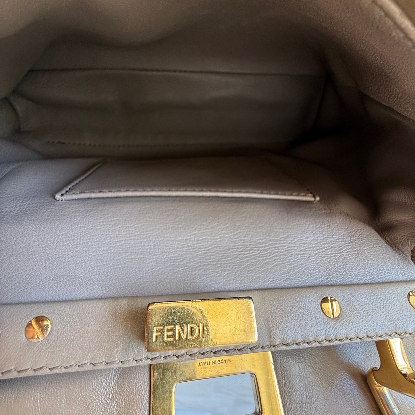 Fendi - Peekaboo - Leather - Brown - (small)