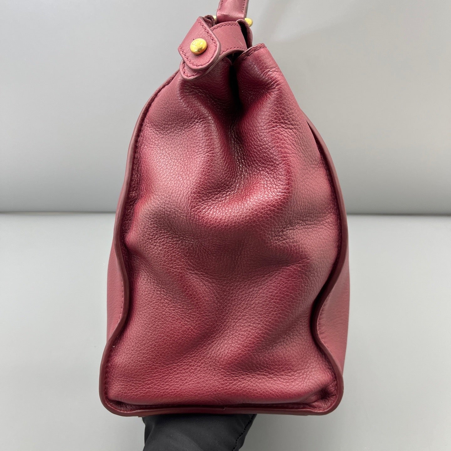 Fendi - Peekaboo - Leather - Burgundy - (large)