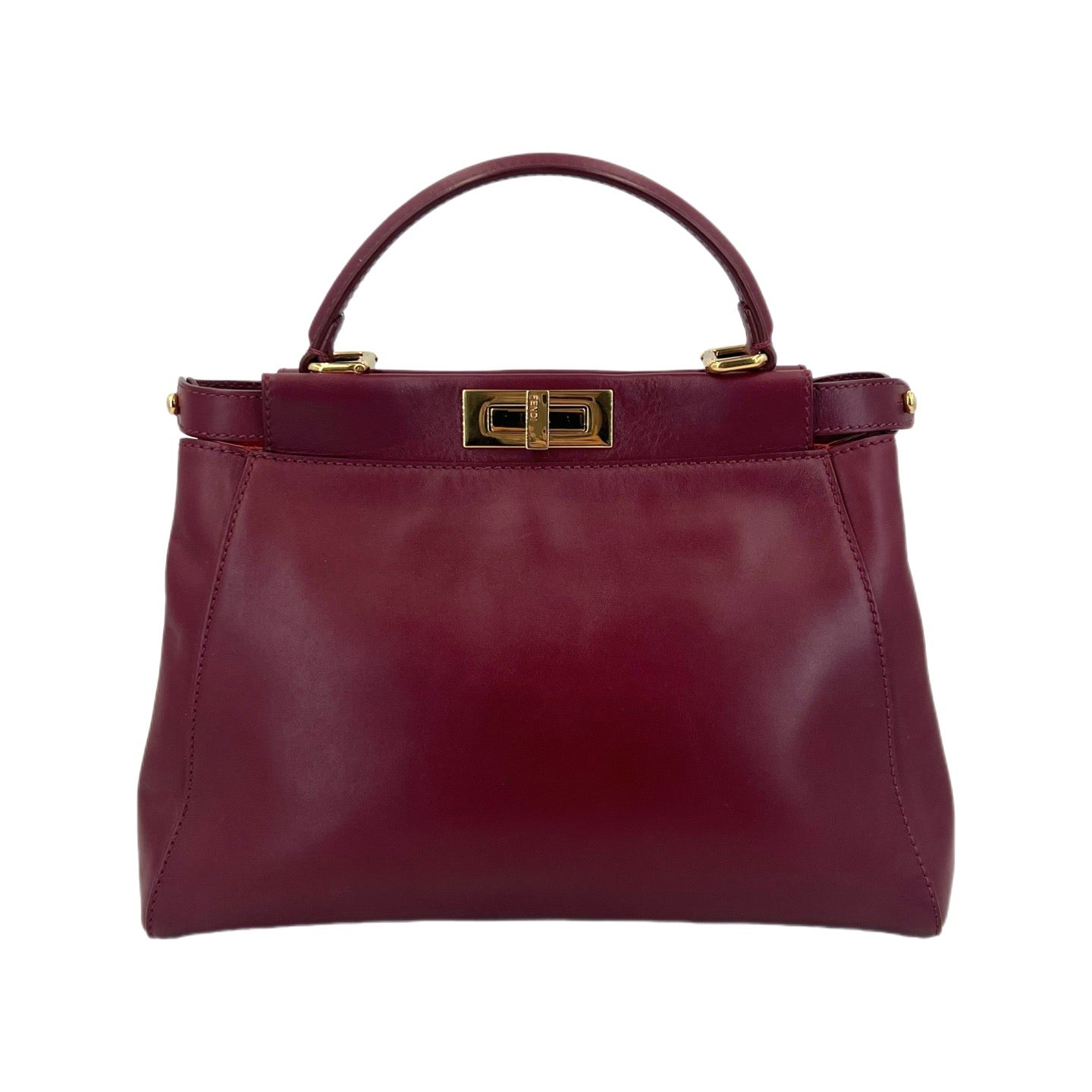 Fendi - Peekaboo - Leather - Burgundy - (medium)