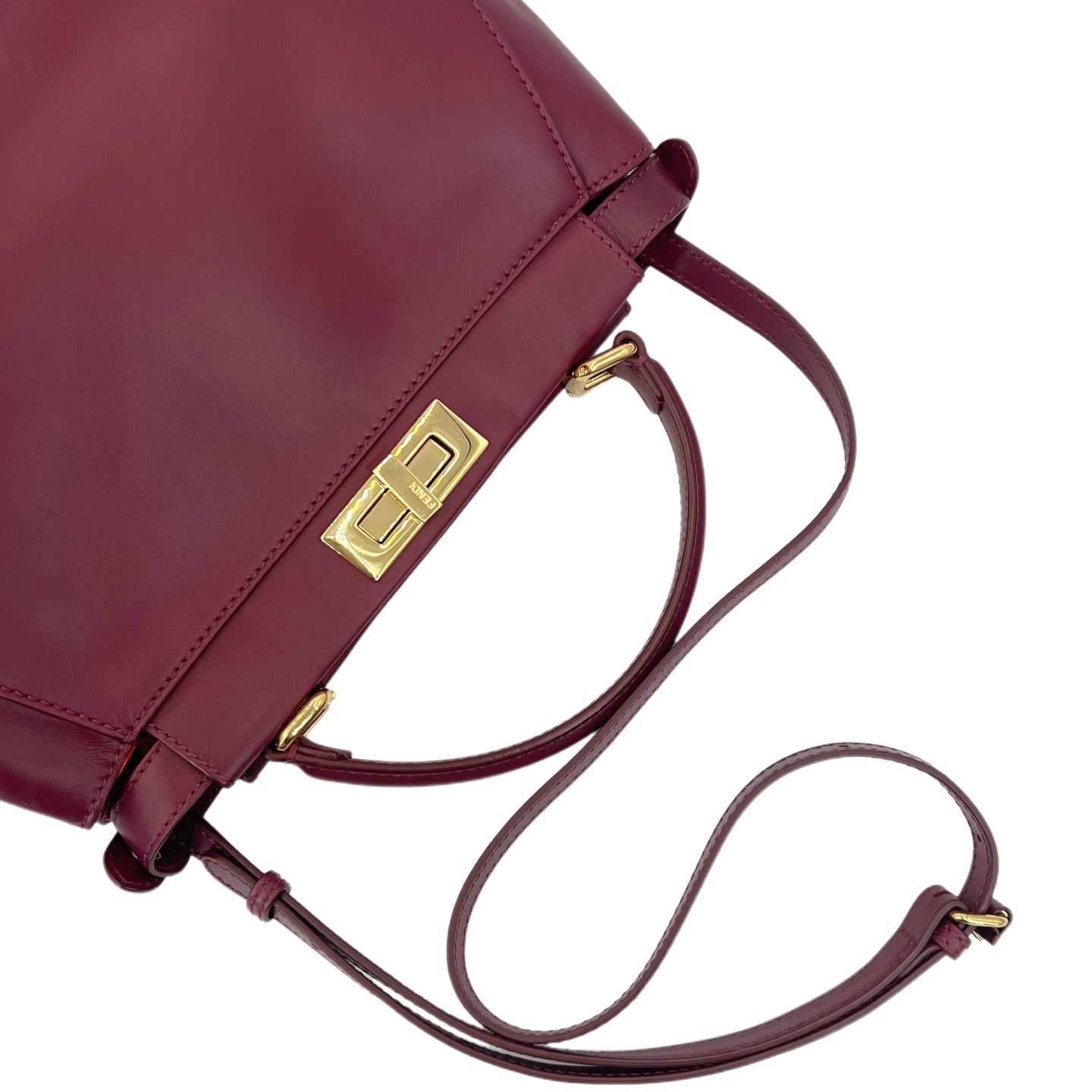 Fendi - Peekaboo - Leather - Burgundy - (medium)