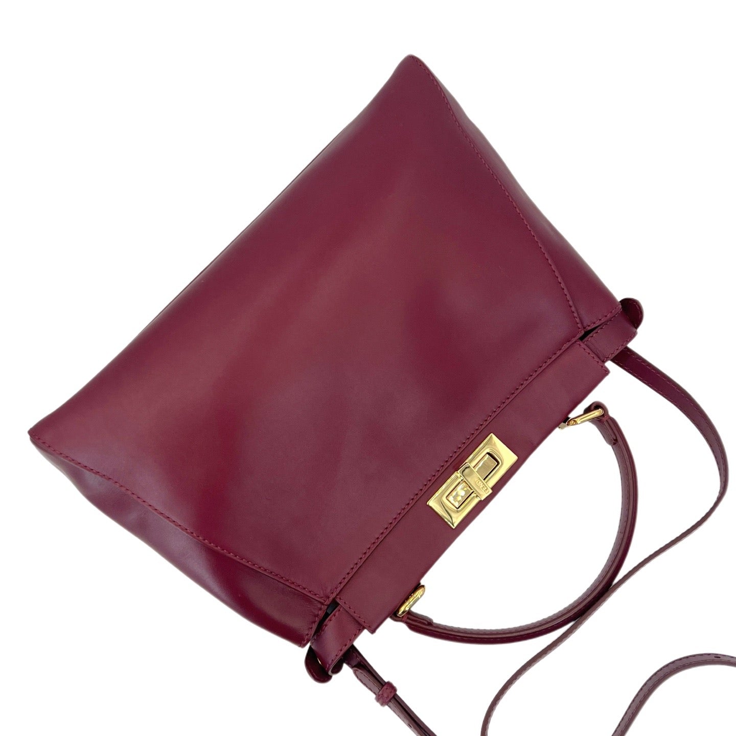 Fendi - Peekaboo - Leather - Burgundy - (medium)