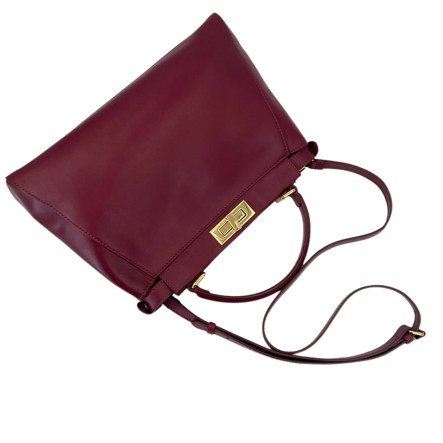 Fendi - Peekaboo - Leather - Burgundy - (medium)