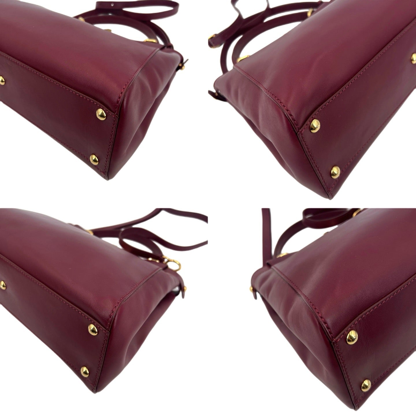 Fendi - Peekaboo - Leather - Burgundy - (medium)