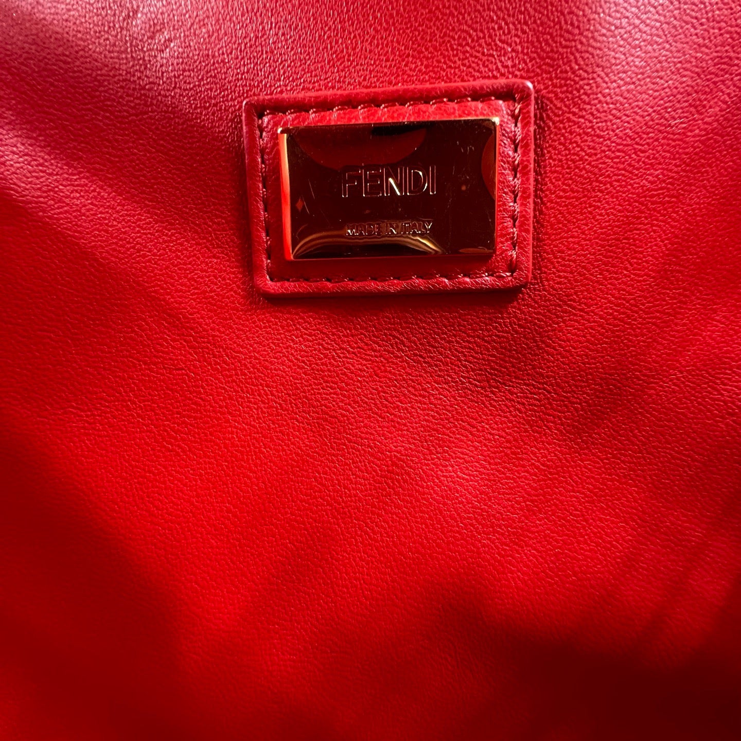 Fendi - Peekaboo - Leather - Burgundy - (medium)