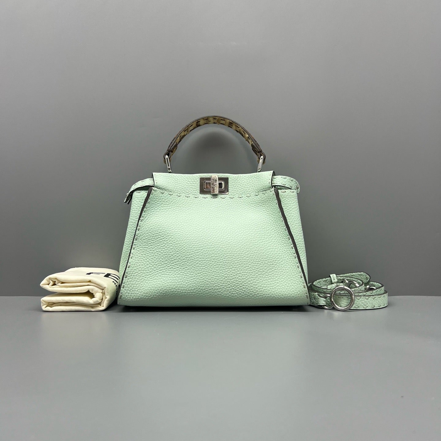 Fendi - Peekaboo - Leather - Green - (Small)