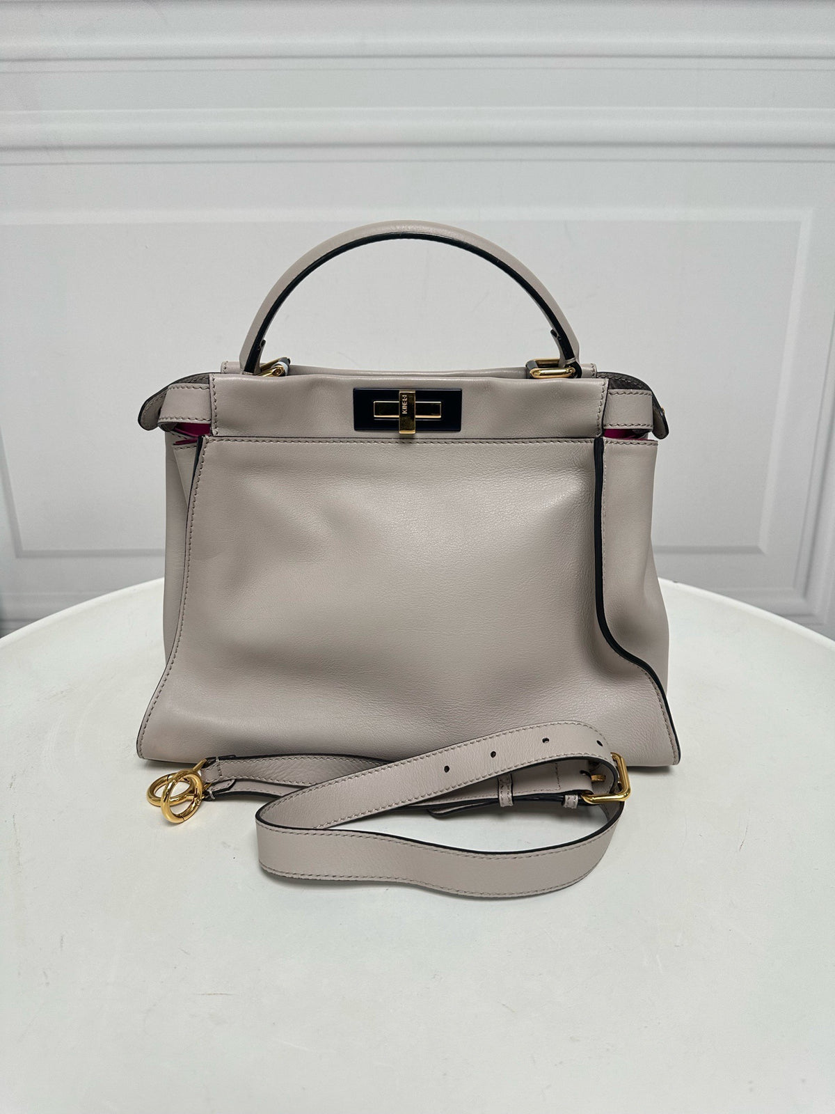 Fendi - Peekaboo - Leather - Grey