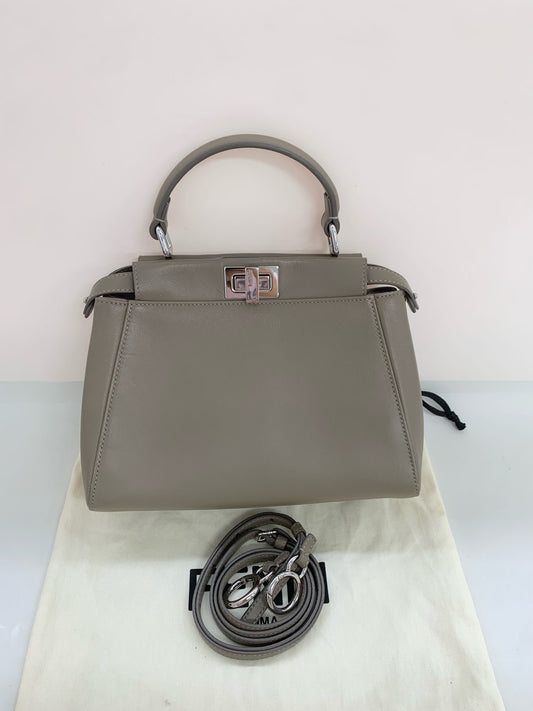 Fendi - Peekaboo - Leather - Grey