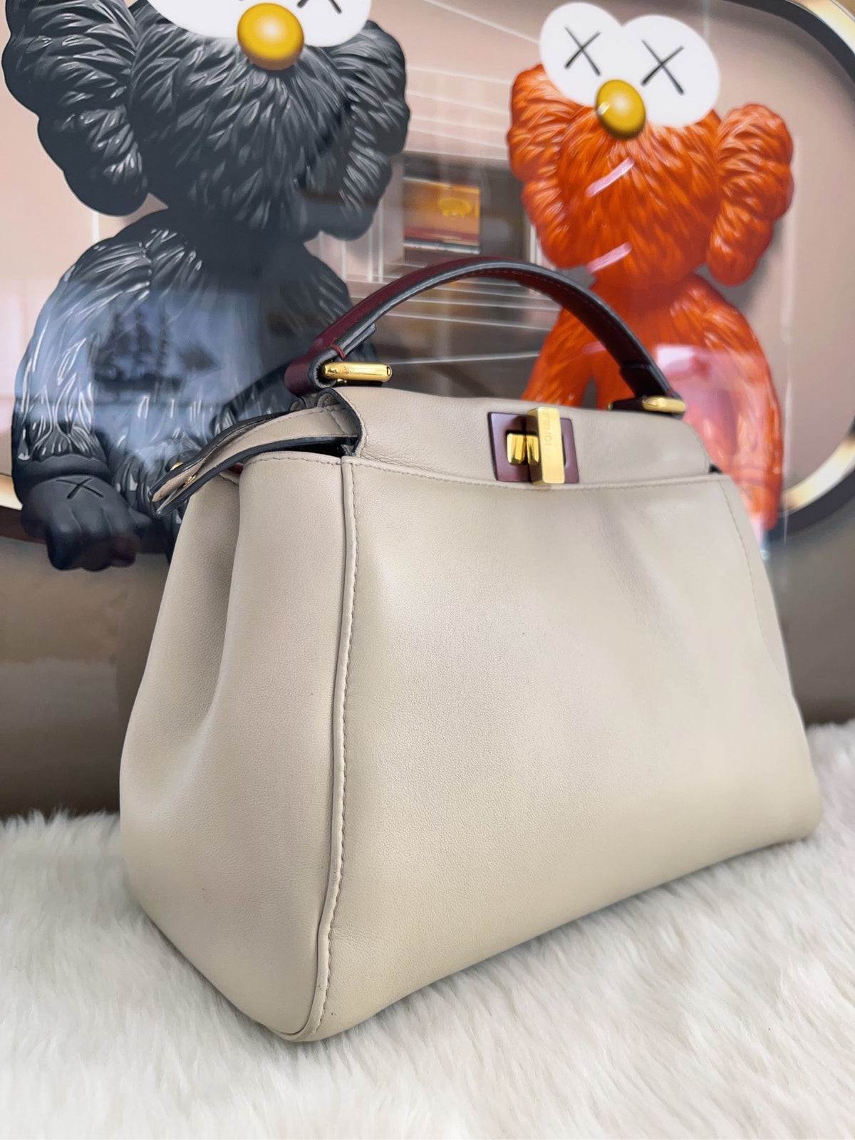 Fendi - Peekaboo - Leather - Grey