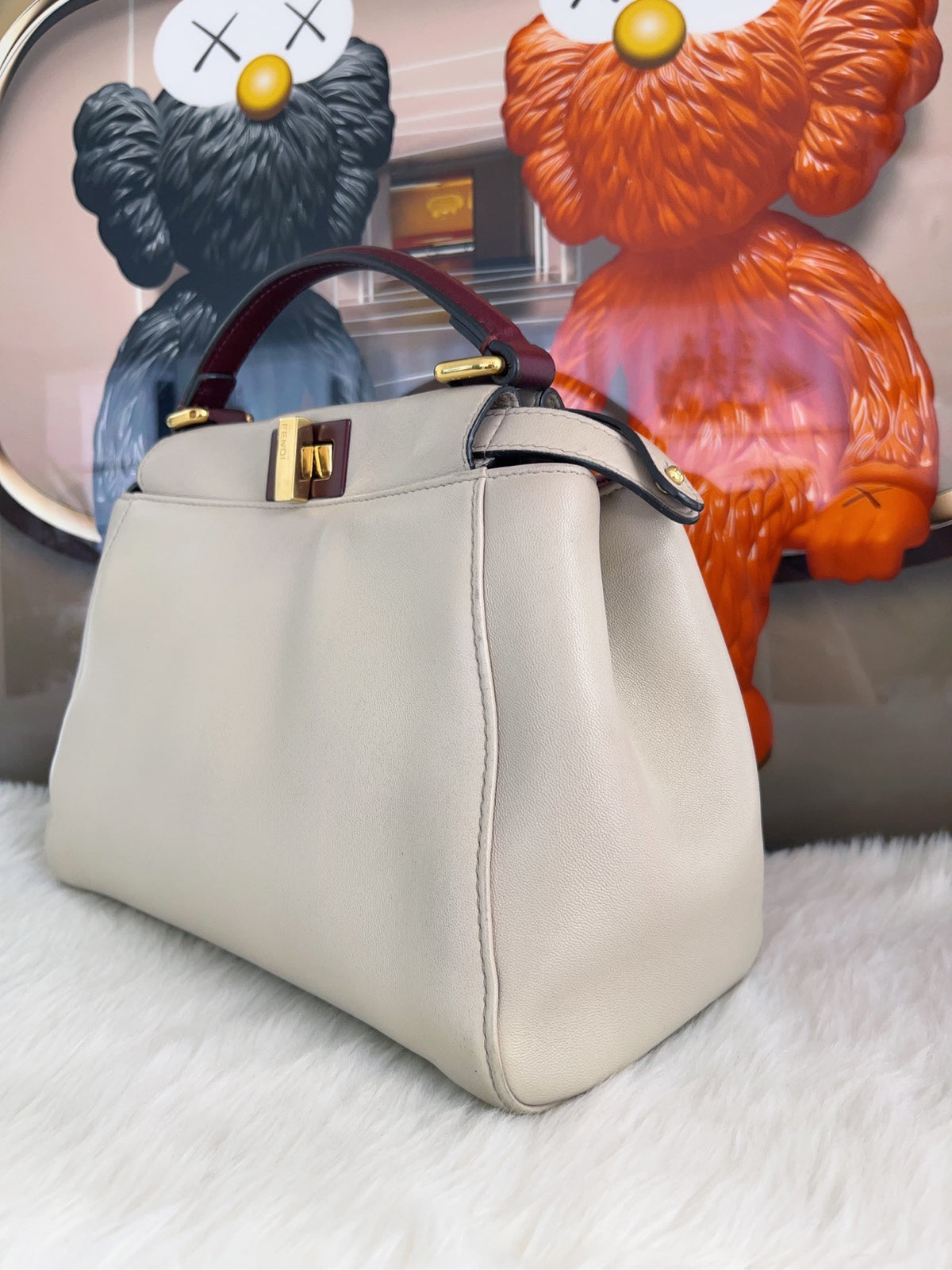 Fendi - Peekaboo - Leather - Grey