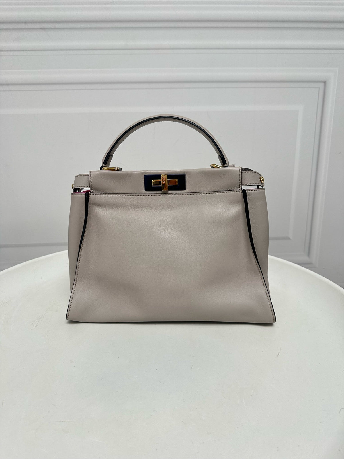 Fendi - Peekaboo - Leather - Grey